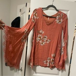 Free People Floral Tunic